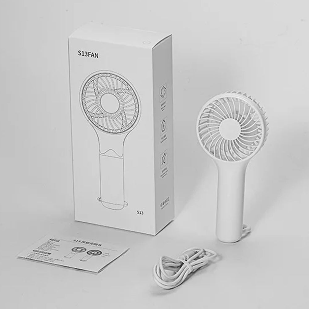 S13 Mini Handheld Fan 3 Wind Speed Portable Summer Cooling Fan with Hanging Buckle S13 Mini Handheld Fan 3 Wind Speed Portable Summer Cooling Fan with Hanging Buckle